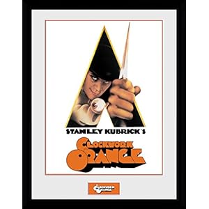 GB eye LTD, Clockwork Oranje, Key Art Wit, Ingelijste Print 30x40cm, Hout, Diverse,