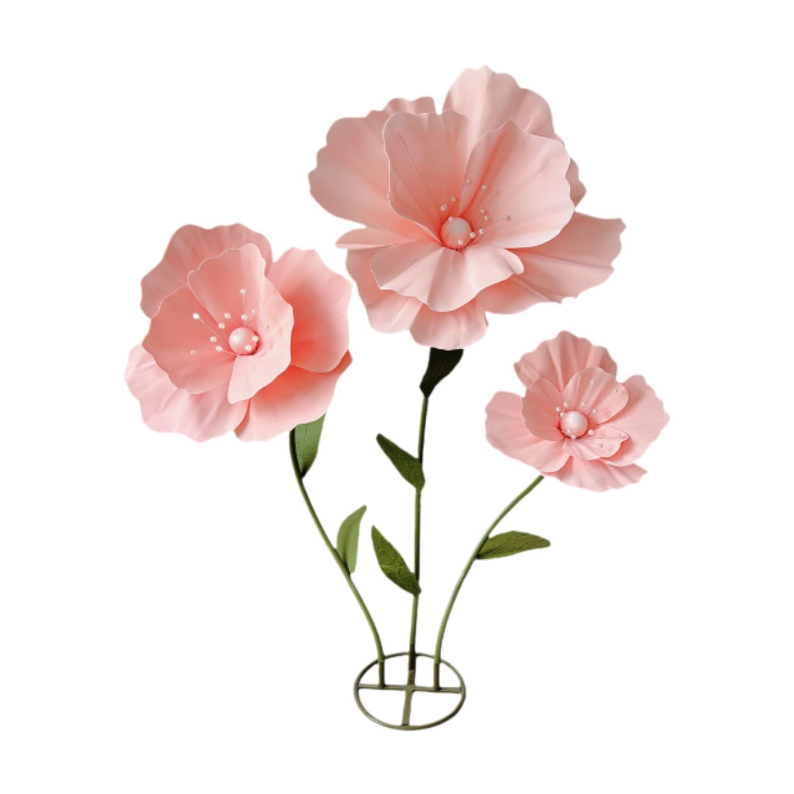 Riesige Blumen für Hochzeiten, Gewaltige Künstliche Blumengirlanden für Geburtstagsfeiern Und Andere Zeremonien, Rosa
