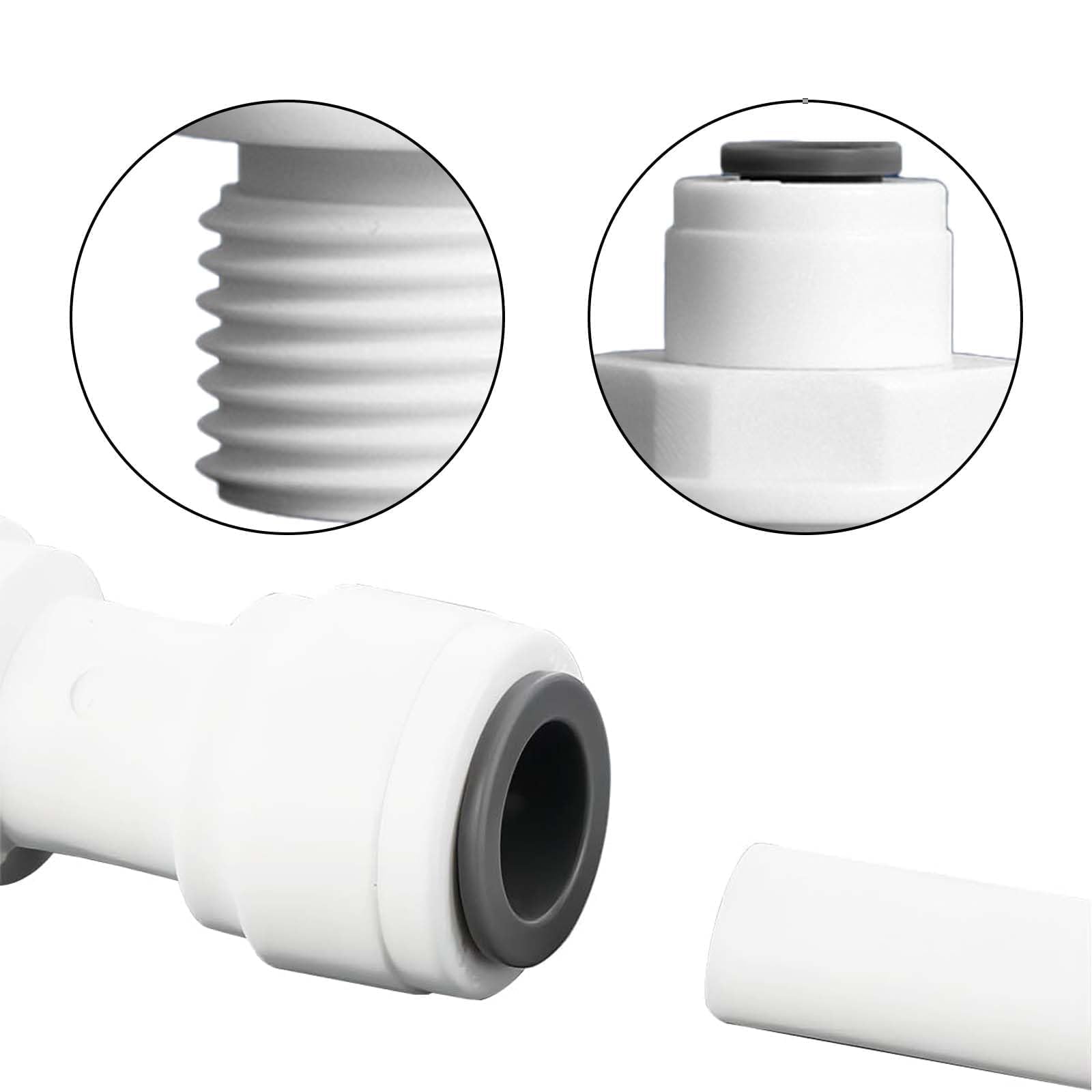 DEPURATORE ACQUA RACCORDO DRITTO PER FILTRI E MANOMETRI TUBO 1/4 E - Foto 10