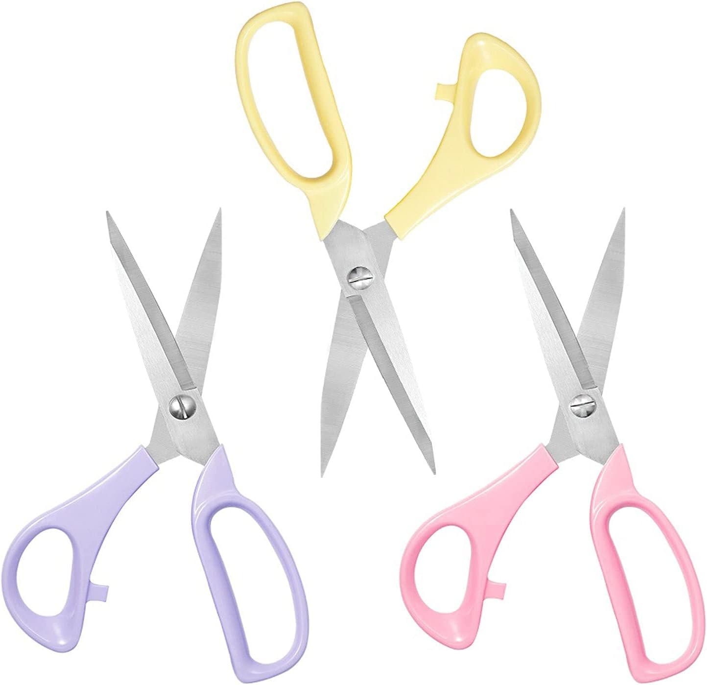 Scissor for Kitchen Use Lightweight Tailor Scissors with Cover and Household Sewing Clothing Scissors(Yellow)
