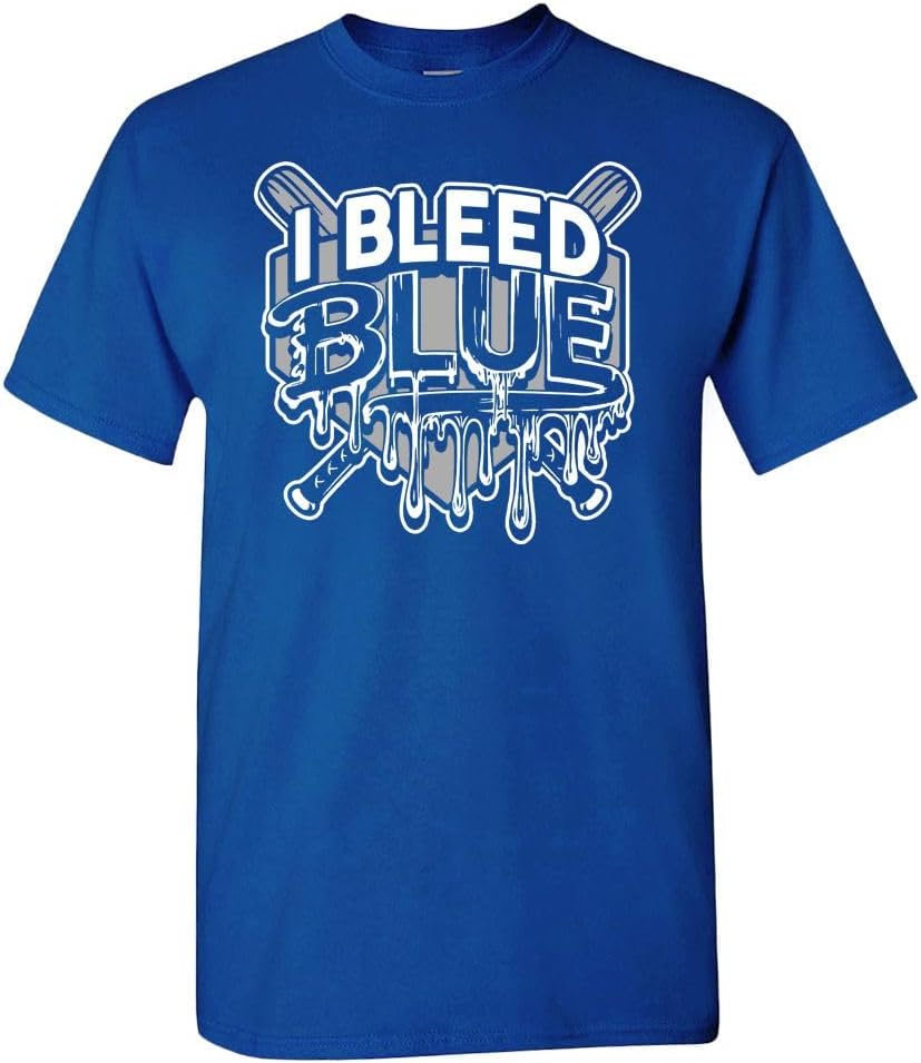 Xtreme Apparrel I Bleed City Colors Men's T-Shirt for Baseball Fans