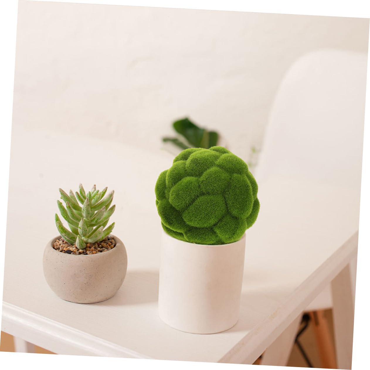 Cabilock 3piezas Bolas de Musgo Artificial para Decoración de Interiores Esferas de Musgo Simulado para Escaparates y Techos Paisajes Esferas Verdes para Jardín