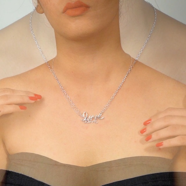 J Letter Necklace in 925 Sterling Silver Initial Heart Necklace Dainty