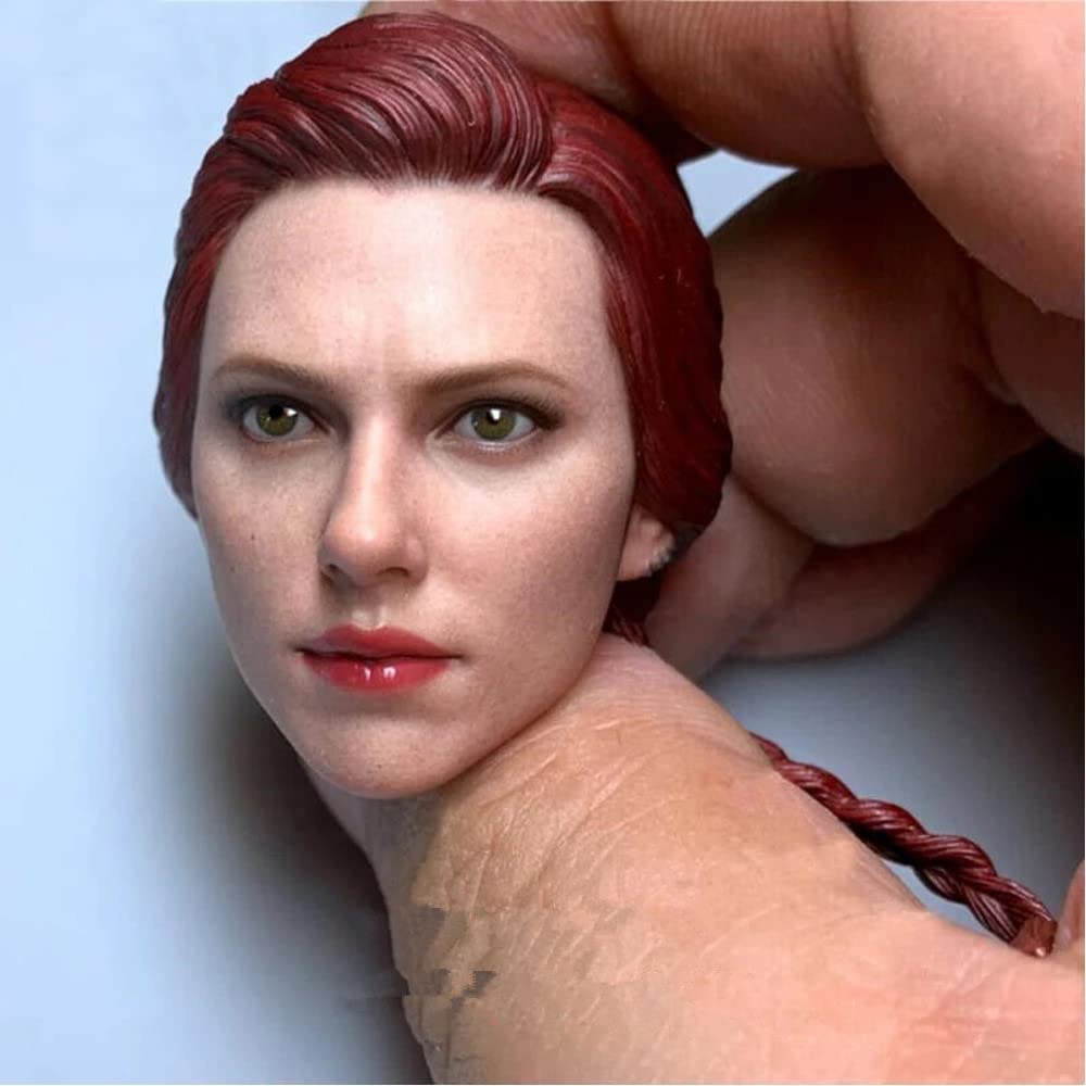 Amazon.co.jp: 1/6スケール女性の顔、スカーレット・ヨハンソン