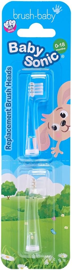 Brush-Baby BabySonic Replacement Heads (0-18 Month (Pack of 2))