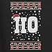 Wild Bobby Ho Santa Ugly Christmas Sweater Unisex Crewneck Sweatshirt, Black, Large