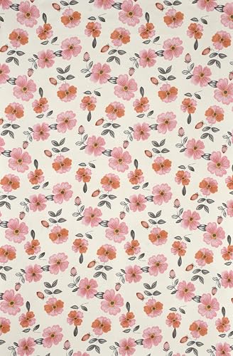 Image of Cotton Diwan Set Covers |8 Pieces Diwan Cover Set|300 TC Fabric| Pure Cotton Printed Deewan Set (1 Single Bedsheet, 2 Bolster Covers, 5 Cushion Covers)|Orange Petals |SZDS 025