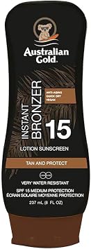Australian Gold Sun Lotion SPF 15 with instant bronzer 237 ml