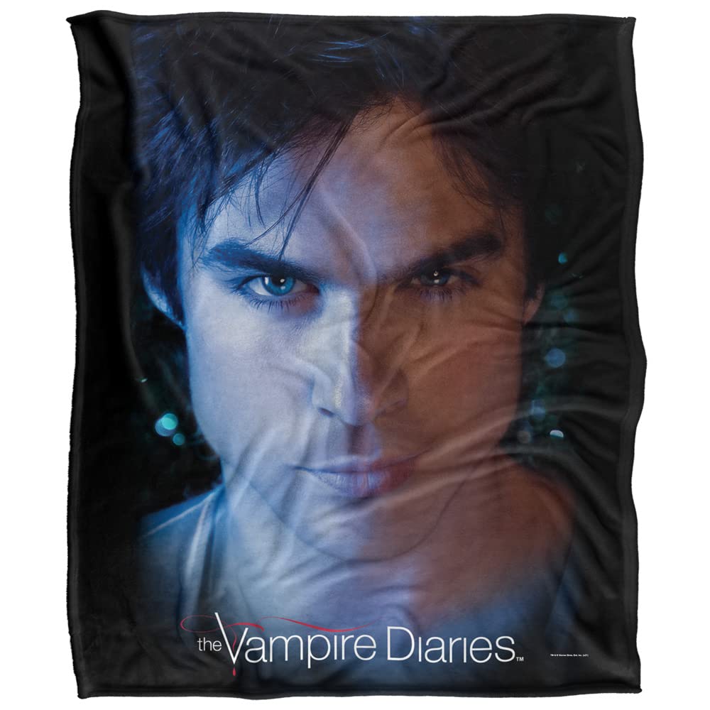 Vampire Diaries Damon Eyes Officially Licensed Silky Touch Super Soft Throw Blanket 50