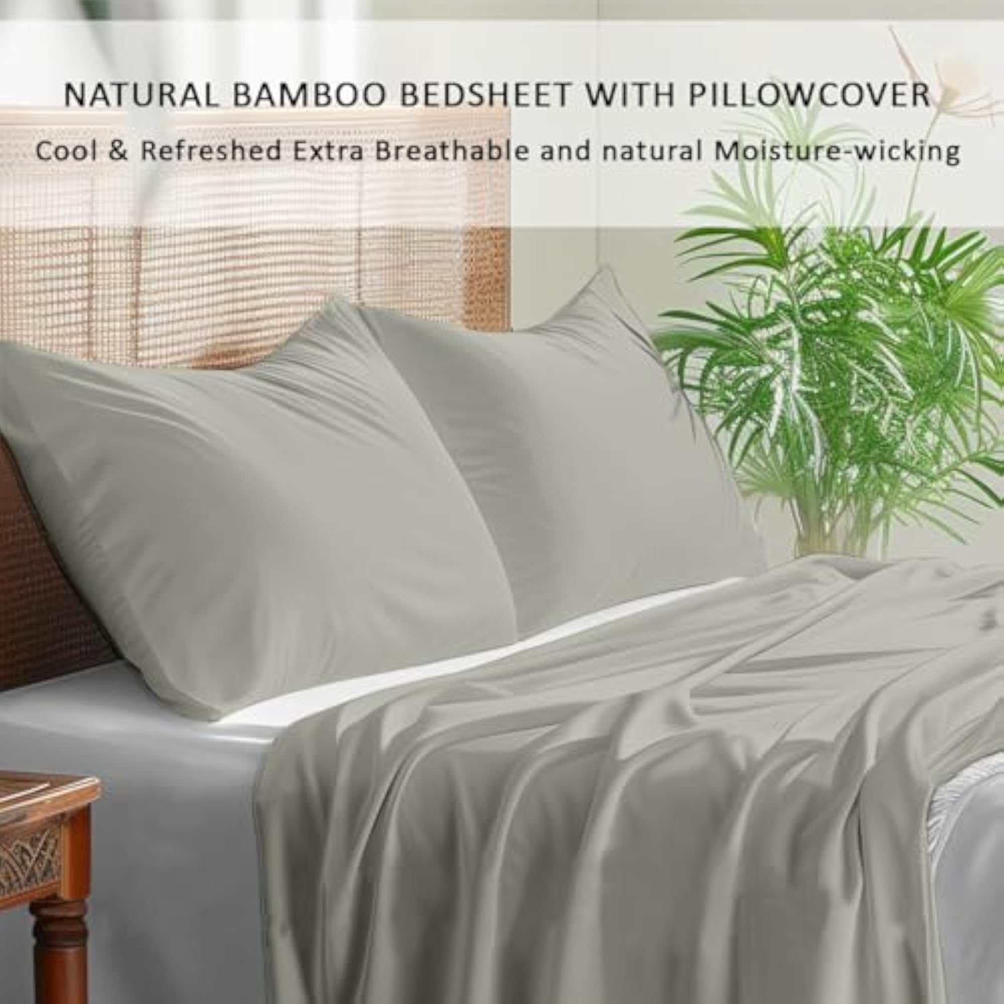 100% Bamboo Bed Sheet Set UltraSoft, 3 Pieces