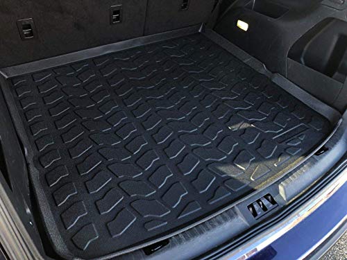 Eaccessories Ea Cargo Liner - Trunk Mat For Ford Edge 2015-2023 – Weather-Resistant Trunk Mats For Cars With Raised Lip – Non-Slip Car Trunk Mat Rubber – Easy To Install – Laser Pre-Cut Design #TOP6