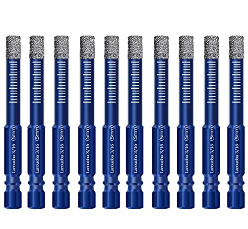 Set de 20 brocas secas de diamante de 5mm y 6mm miniatura 3