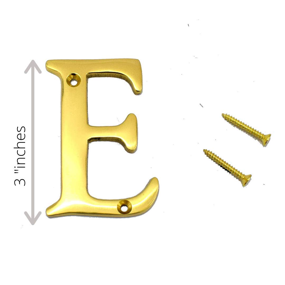 3" House Door Alphabets Brass Yellow (Alphabet L) — Amazon image 10