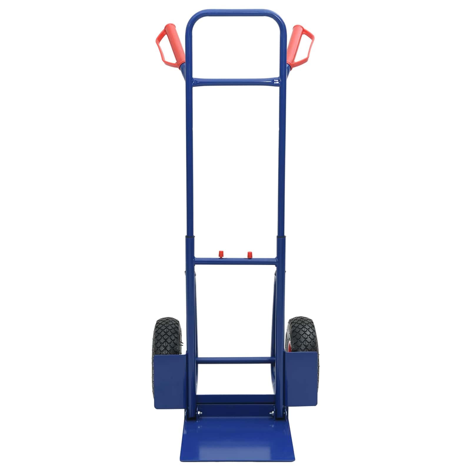 Handwagen Blau und Rot 49,5 x 53 x 114 cm Stahl Werkzeug Model4019016