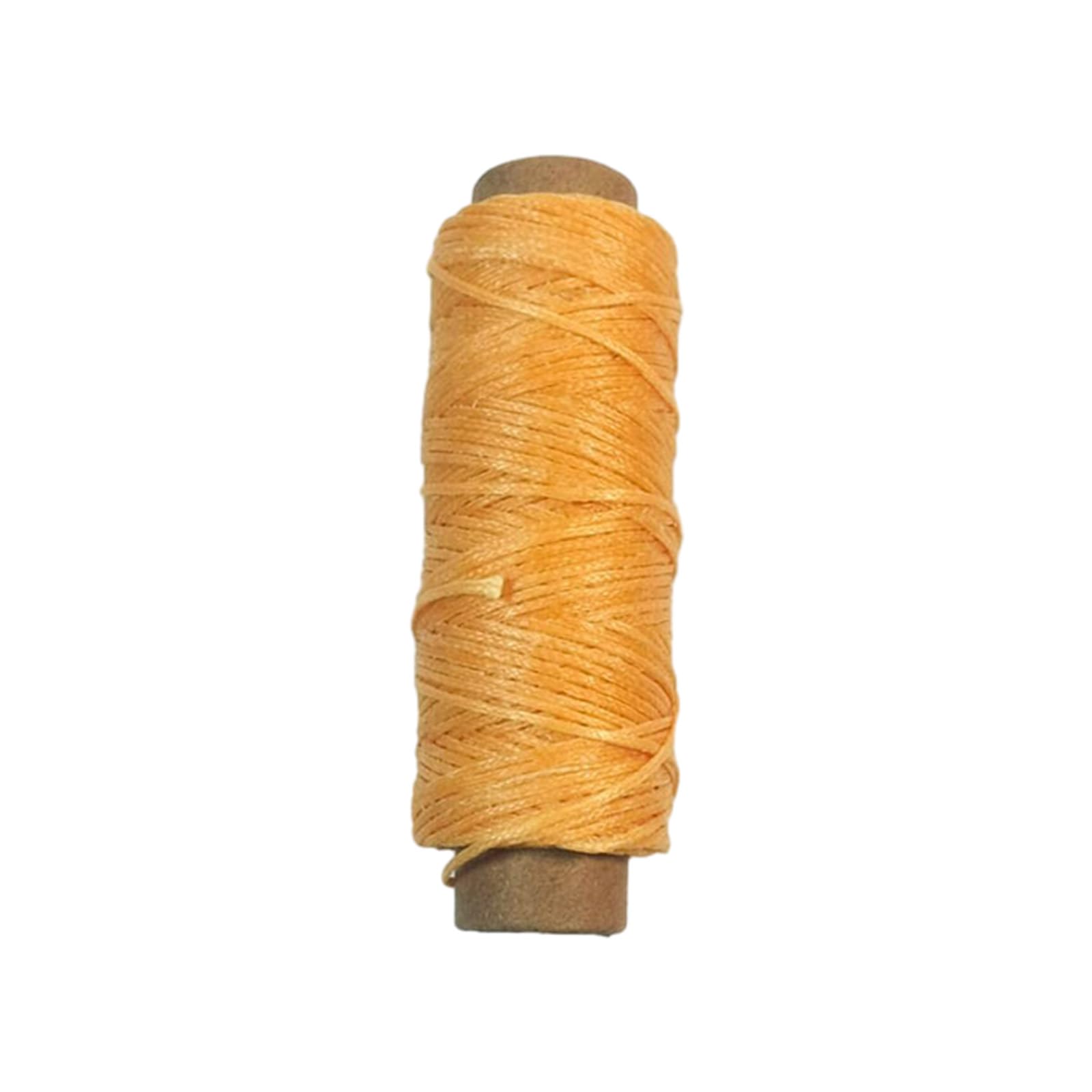 YROHGKPN Colorful Waxed Thread Leather Sewing Hand Stitching for Bookbinding 150D 0.8mm Thickness Waxed for
