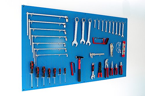 SOGI X2-13_20 Pannello da muro per banco da lavoro BLU RAL 5012 2 mt.