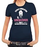 Bride Junggesellinnenabschied JGA Damen Frauen T-Shirt Rundhals Braut Hangover Teil 4, Größe: XXL,dunkelblau