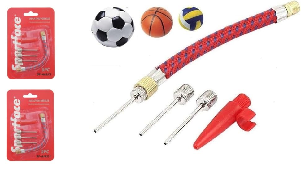 2 Set, 5 Parça Pompa Iğne Seti Bisiklet ve Top Şişirme Pompa Yedek Uç