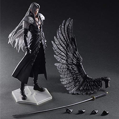 BINGFENG La Figura De Acción De Final Fantasy VII Sephiroth Juego Artes Juegos De Construcción De Juguete Animado Estatua De Decoración En Caja 28CM Cover
