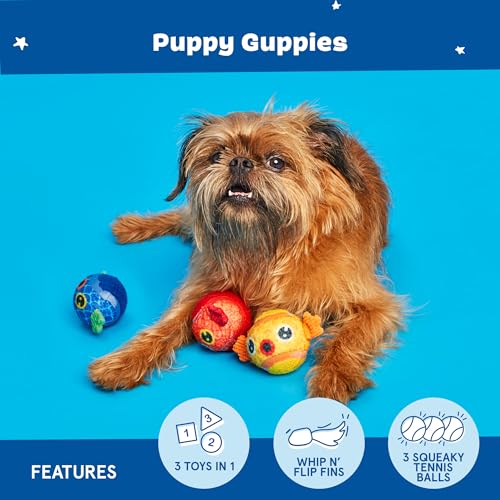 Barkbox Dog and Puppy Toy Guppies Trio of Tennis Balls for Tough Chewers, Fun Fetch and Perfect for Playful Pups, Durable, Engaging and Entertaining, Dog Toys to Keep Them Busy by Barkbox - Image 4