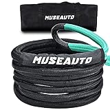 7/8' x 30ft Kinetic Recovery Rope with Carry Bag 25,000lbs Tow Straps for Off Roading Truck SUV Tow...