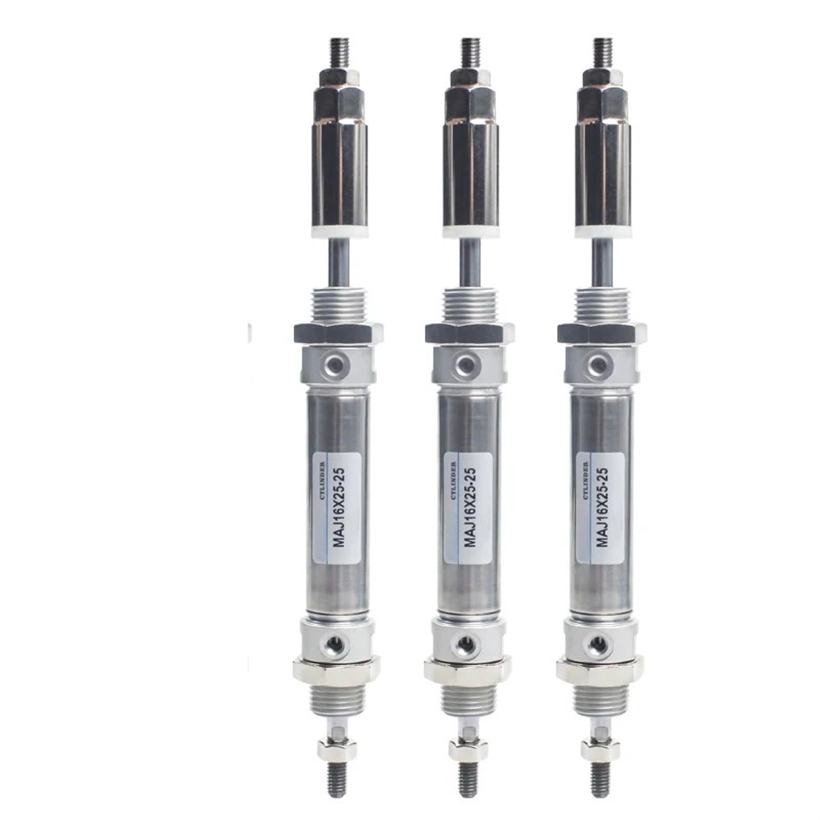 Cilindro neumático mini de 16mm MAJ16 ajustable con pistón magnético 7