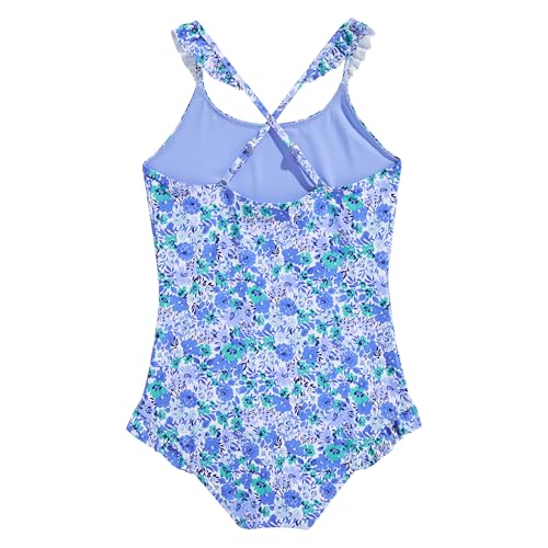 Image of vineyard vines Girls' Ruffle One Piece, Helen Floral, 6