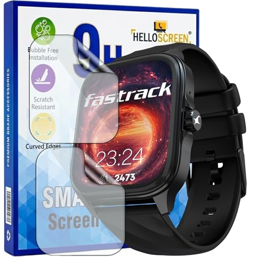 Image of 2-Pack Screen Protector for Fastrack Astor FS1 Pro 1.97 inch Smartwatch - Flexible TPU Screen Guard, HD Clear, Anti Scratch, Bubble Free, Full Coverage Film - Not Tempered Glass
