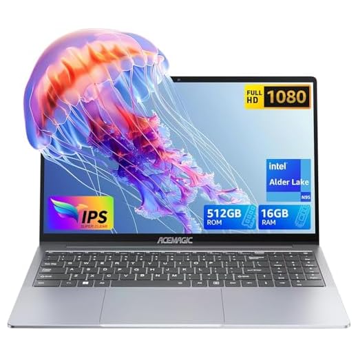 ACEMAGIC Ordenador Portátil (DERROTA A N100/N5095),15,6 Pulgadas,Celeron N95 Portátil,16GB DDR4 512GB SSD Expansión 2TB