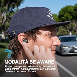 JLab Go Air Pop+ Cuffie Bluetooth In Ear Piccole, Auricolari Senza Fili, 35H+ di Autonomia, IP55 True Wireless Earbuds con Microfono, Applicazione, Dual Connect, Custodia Ricarica, Nero Mezzanotte