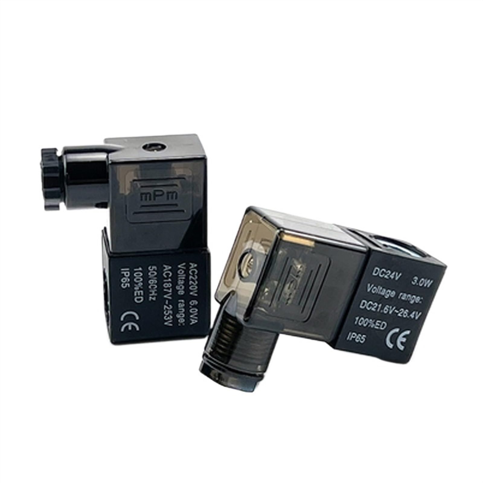 Bobine solénoïde AC220V noire pour électrovanne pneumatique 4V210-08