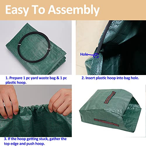 Aimgrowth 30 Gallon Heavy Duty Brown Paper Lawn And Leaf Bags With 22 Gal Dustpan-Type Bag And Leaf Scoops| 2-Ply Large Kraft Paper Bags (10 Count) | Tear Resistant Yard Waste Bag For Home And Garden #TOP5