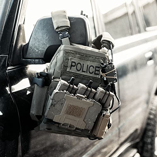 Petac Gear Tactical Molle Placard,The Slicksters Adapt Molle Front Flap Hanging Panel Laser Replacement Component …(Black) #TOP6