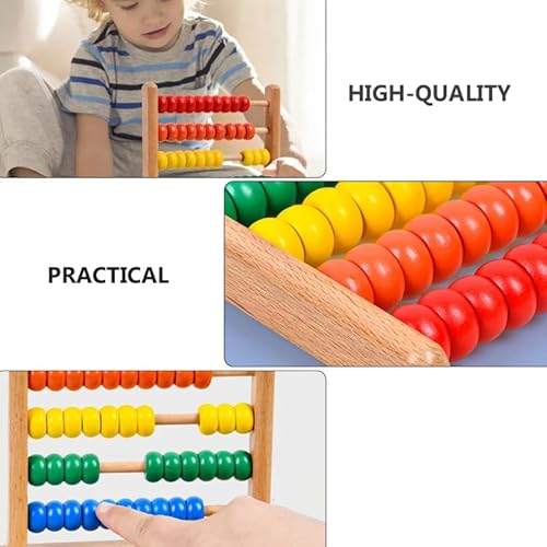 ábaco escolar 1 pçs clássico ábaco suporte contando contas matemática de madeira colorido educaciona