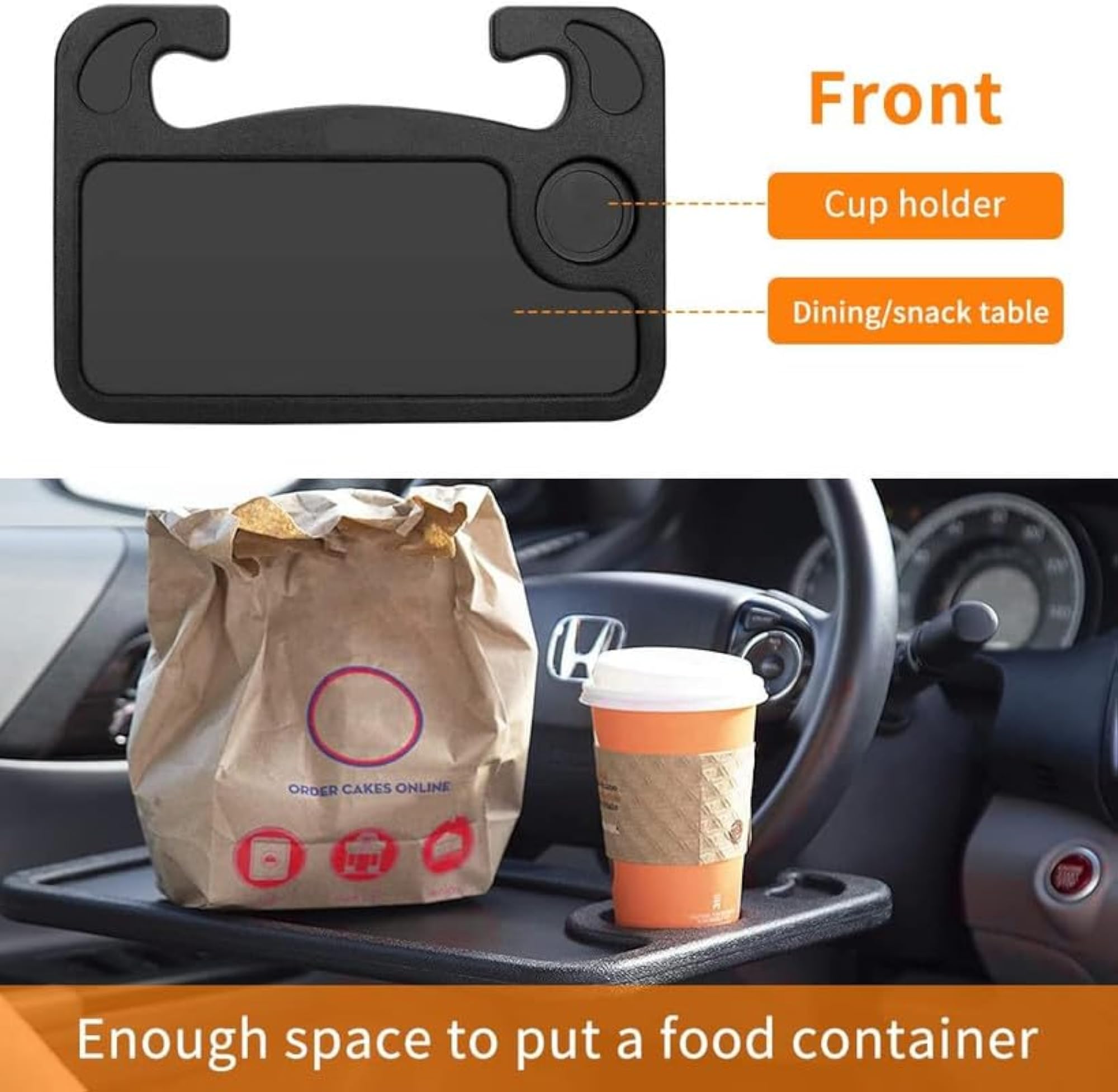 Multipurpose Steering Wheel Desk for Eating and Working