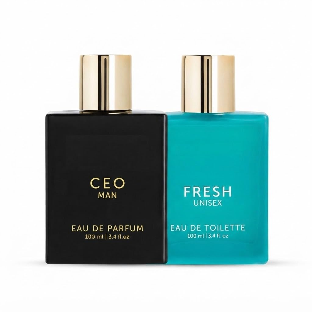 Premium CEO & Fresh Perfume Set 200 ml, 100 ml Eau de Parfum, długi czas trwania perfum dla mężczyzn i kobiet, luksusowy zestaw upominkowy