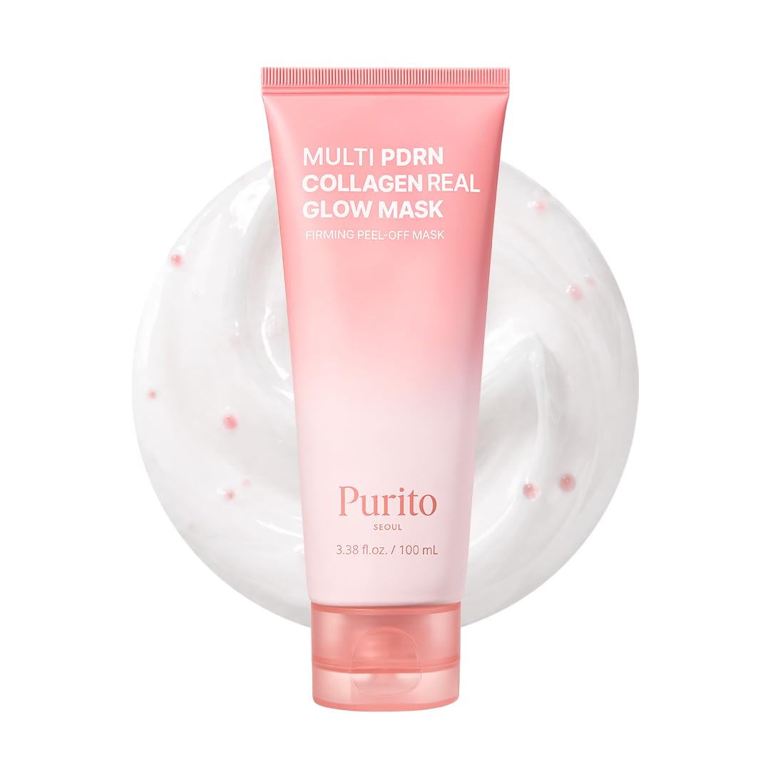 PURITO SEOUL PURITO PDRN Collagen 15 Min Peel Off Wrapping Mask | Multi PDRN 540,000ppm Collagen Water | Mask for Firming & Skin Revitalizing Glass Skin Glow | Vegan, 3.384 fl oz, 100ml