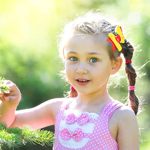 Hanaive 120 Pcs Back To School Bow Hair Clips Apple School Bus Book Blackboard Hair Bow Barrette Colorful Ribbon Grosgrain Hairgrips For First Day Of School Kindergarten Girls Students Accessories #TOP6