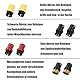 Eucteje 8 Stück Rundbürstenset Rundbürste Dampfreinigungsbürste Bürste Set Ersatzteile Kompatibel mit Kärcher Dampfreiniger Zubehör SC1 SC2 SC3 SC4 SC5 SC7 CTK10