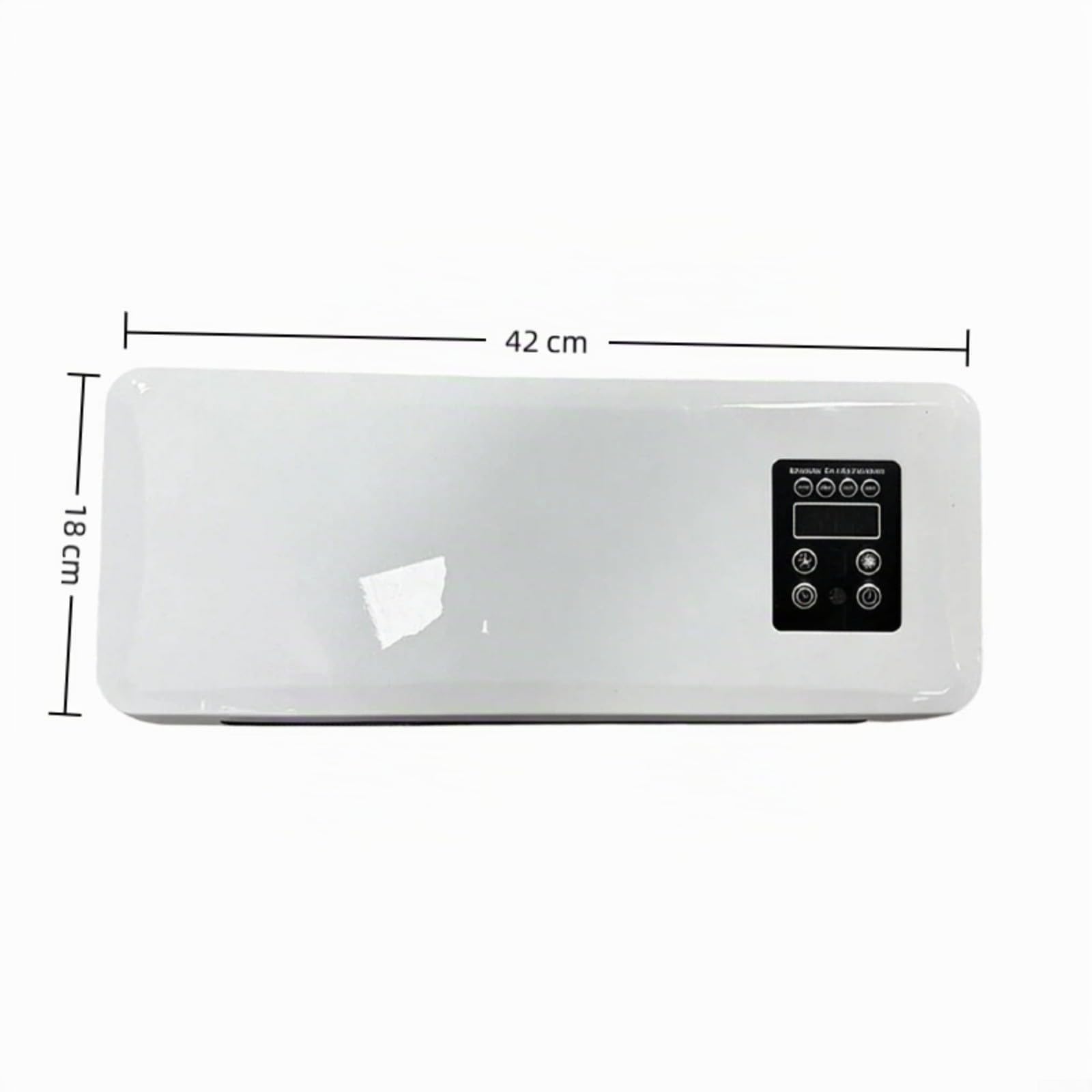 Ventilatore per condizionatore d'aria da parete, unità di riscaldamento e raffreddamento 2 in 1, silenzioso, piccolo AC per camera da letto e bagno, bianco (standard bianco)