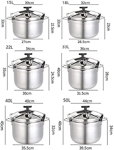 Olla a Presión Acero Inoxidable 33L YUSIWOAL miniatura 3