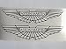 SBD Decals 2 Aston Martin Wings & 3" Die Cut Stickers 3 Pollici