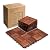 CLOVERHOLM Hardwood Interlocking Patio Deck Tiles (Pack of 10 12" x 12") Floor Tile, Wood Flooring, Interlocking Floor Mats (12x12 Inch, Walnut, 10)