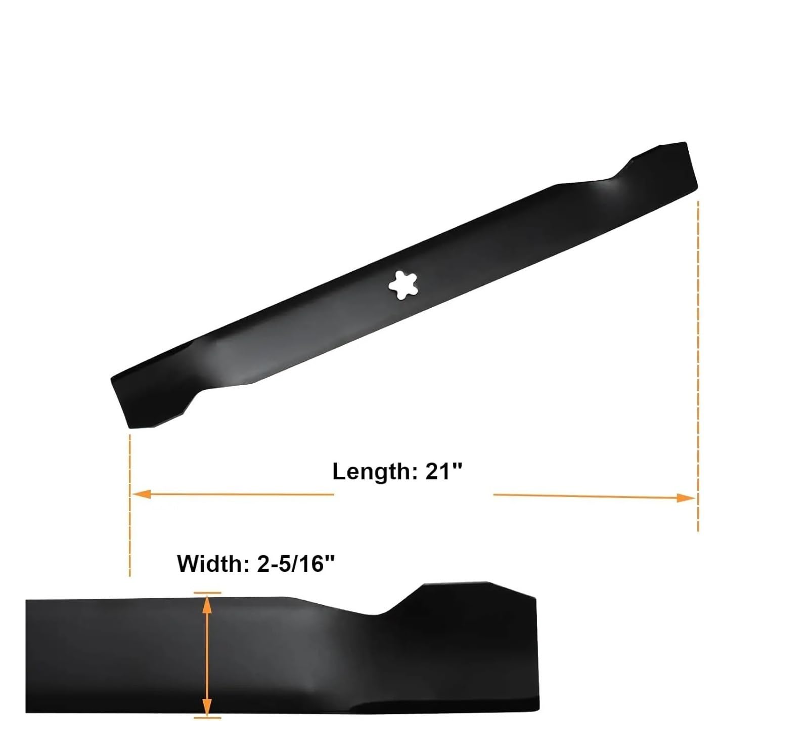 Paquete De 2 Cuchillas for Cortacésped De Alta Elevación | Compatible con Craftsman Hus-qvarna Poulan 127843 138498 138971 532127843 532138498 532138971
