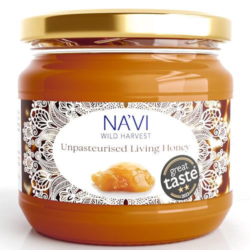 Absolutely Pure, Raw, Unheated, Unpasteurized Living Honey - Direct from the Hive (Mountain Wildflowers, 1lb Glass Jar)