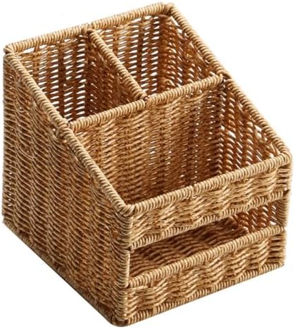 Desktop Organizer Tissue Box Desk Plastic Storage Pen Pencil Holder Sundries Gadgets Bins image 3