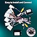 16 PIN Car Radio Stereo Wiring Harnesses with CANBUS - Aftermarket Cable Wire Adapter for Toyota Corolla Camry RAV4 Prado Highlander Sienna, Support JBL/Backup Camera/SWC