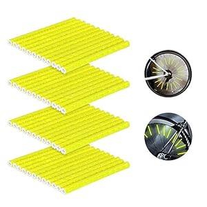 Wishstar Spaakreflectoren voor fiets, fietsspaken, spaken reflector, 48 stuks reflectoren fietspaken, 360…