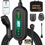 Romaa Level 2 Electric Vehicle Charger - 32 Amp EVSE Portable J1772 Charging Station, with NEMA 14-50, WiFi App, 25 ft Cable ETL Listed to UL 2594/2231, NEMA Type 4 IP66 Protection for Outdoor Use