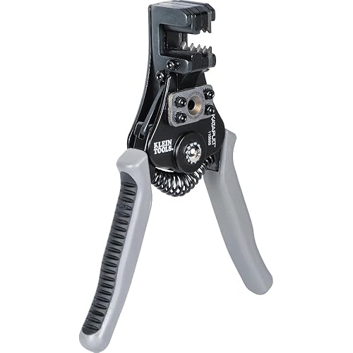 Klein Tools 11069S Automatic Solar Wire Stripper, Precision Stripping for 6 to 12 AWG Solid and 8 to 14 AWG PV Electrical Stranded Wire